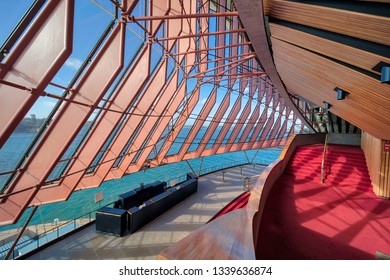 Sydney, New South Wales, Australia Circa May 2018 - Sydney Opera House Interior Architecture
