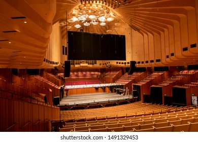 Sydney, New South Wales, Australia - February, 3th, 2019: Inside The Sydney Opera House, In Preparation For An Event.