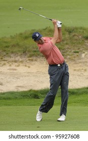 SYDNEY - NOV 10: American Matt Kuchar Plays Off The Fairway At The Emirates Australian Golf Open In Sydney, Australia On November 10, 2011