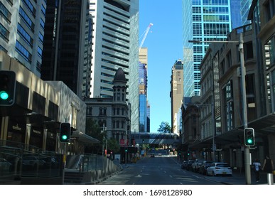 Sydney, NSW, Australia, 04.05.2020. Sydney In Quarantine, Empty Streets Of The City