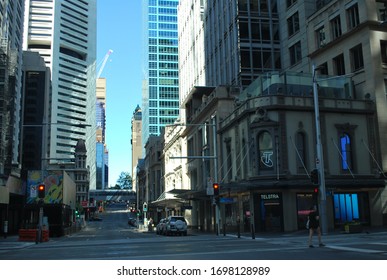 Sydney, NSW, Australia, 04.05.2020. Sydney In Quarantine, Empty Streets Of The City