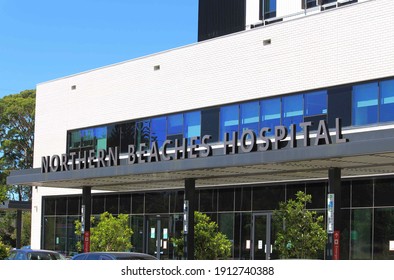 Sydney, NSW  Australia - January 26 2021:  Northern Beaches Hospital Signage