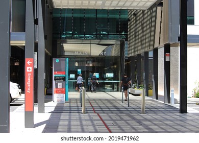 Sydney, NSW  Australia - January 26 2021:  Northern Beaches Hospital Main Entry