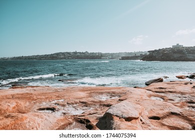 "Sydney, NSW / Australia - January 29, 2018: The Bondi to Coogee walk is an urban coastal with diverse activities and astonishing views"