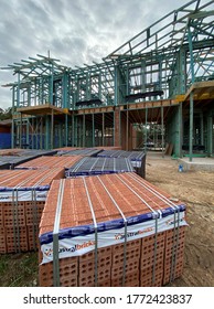 Sydney, NSW / Australia - July 08 2020: Residential Building Construction Site