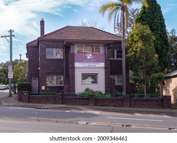 Sydney NSW Australia - July 12th 2021 - Gladesville Retina Specialist Facade On A Cloudy Winter Afternoon