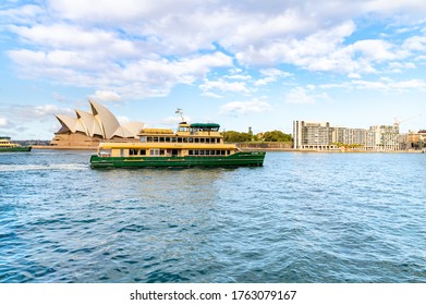 Sydney NSW Australia - June 18th 2020 - May Gibbs Ferry Sailing At Circular Quay On A Sunny Winter Afternoon   