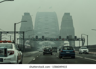 Sydney, NSW/Australia: 10 December 2019: Sydney Was Covered By Smoke From The Bush Fires In NSW. The Condition Is Getting Worse.