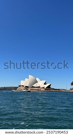 Sydney Opera house across the sea