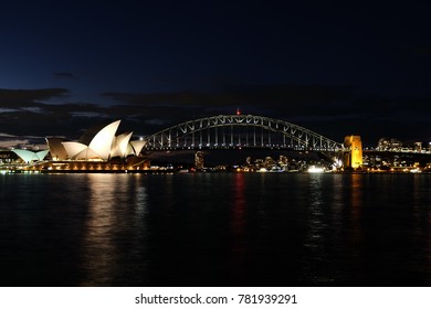 Sydney opera house and bridge 