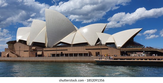 Sydney Opera House Close Up From A Boat, Sydney, Australia - October 8, 2019