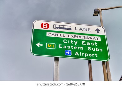 Sydney Road Signs In Australia.