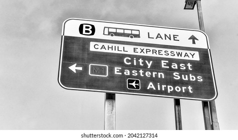 Sydney Road Signs In Australia.