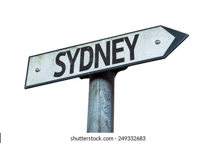 Sydney Sign Isolated On White Background Stock Photo 249332683 ...