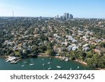 The Sydney suburb of Longueville on the edge of the Lane Cove river.