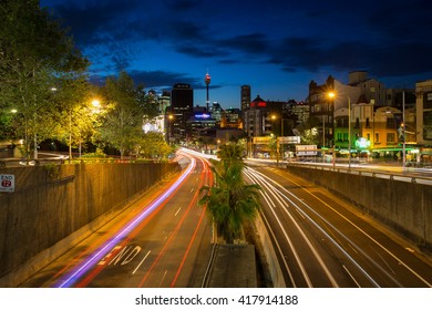 Sydney Traffic And Modern Building Scene.