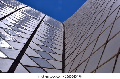 Sydney,Australia. November 9, 2019.
A View Of The Tiles From The Sydney Opera House. Every Tile Was Hand Cut And Placed By Expert Artisans.