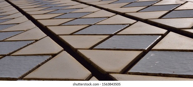 Sydney,Australia. November 9, 2019.
A View Of The Tiles From The Sydney Opera House. Every Tile Was Hand Cut And Placed By Expert Artisans.