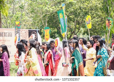 Sylhet,Bangladesh-April14,2019April14 People Are Celebration  Bengli New Year- Pohela Boishak.