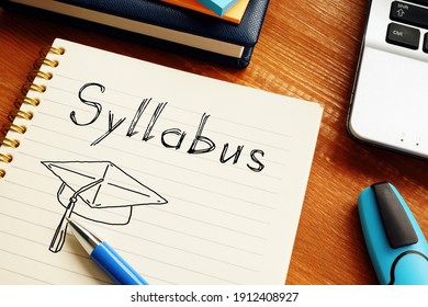 Syllabus is shown on the cjnceptual photo using the text