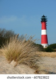 Sylt Hörnum lighthouse on the German island in the north sea 