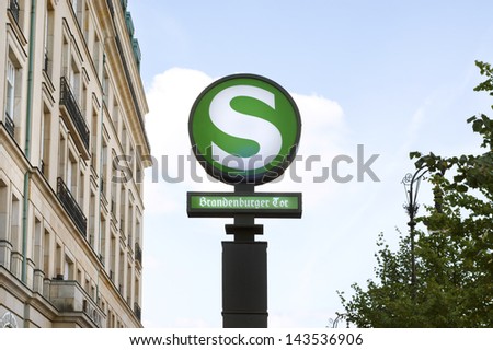 Symbol of the Berlin public transportation