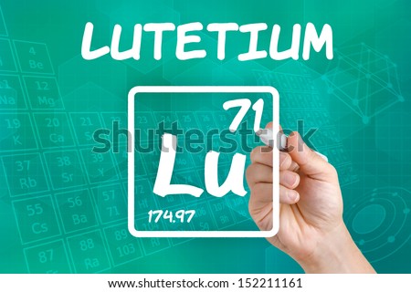 Symbol for the chemical element lutetium