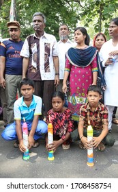 The Symbol Of The Children Of Workers Killed In The Rana Plaza Tragedy Strike On The Day,  Dhaka, Bangladesh On April 24, 2015. 
