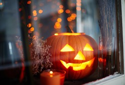 Symbole D'halloween Dans La Fenêtre