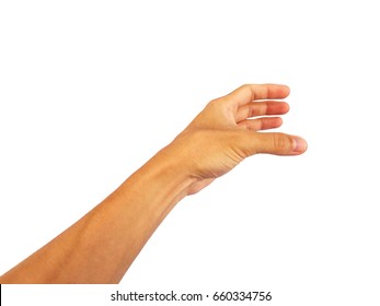 Symbol Of Hand Reaching Out To Hold A Glass Of Water.