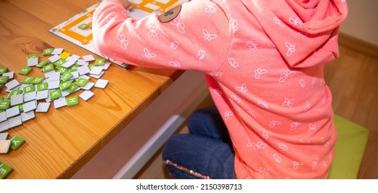 Symbol Image: Child Playing For Language Support In Speech Therapy (model Released)