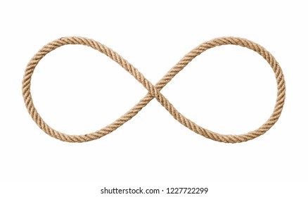Symbol Infinity Rope Shape Number Eight Stock Photo 1227722299 ...