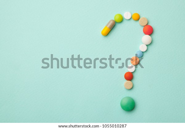 Symbol Question Mark Colored Tablets Capsules Stock Photo 1055010287 ...