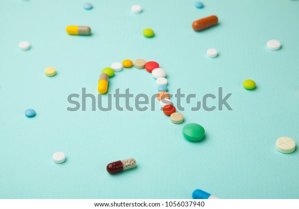 Symbol Question Mark Colored Tablets Capsules Stock Photo 1056037940 ...