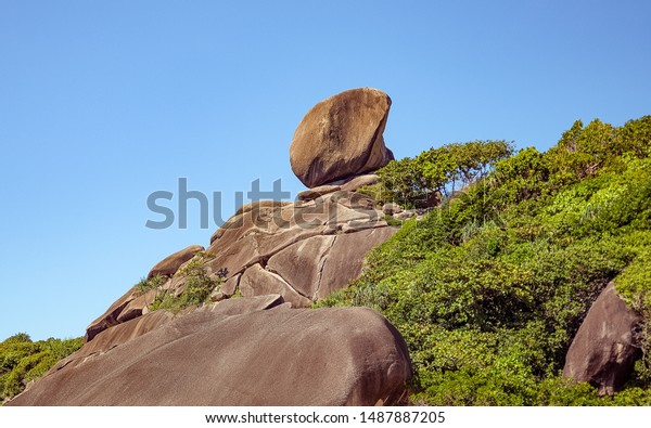 Symbol Similan Islands Which There Amandan Stock Photo Edit Now