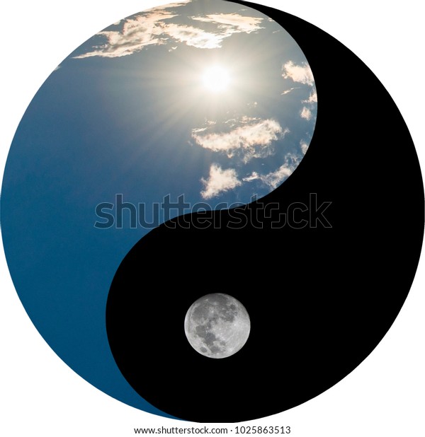 Symbol Yin Yang Day Night Sun Stock Photo (Edit Now) 1025863513