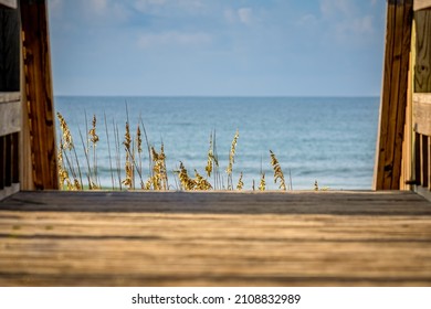 Symbolic of a gateway to an awaiting beach vacation at Emerald Isle, North Carolina. - Shutterstock ID 2108832989
