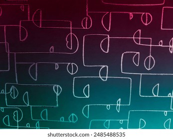Symbolic image of an electronic pattern