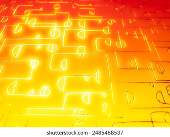 Symbolic image of an electronic pattern