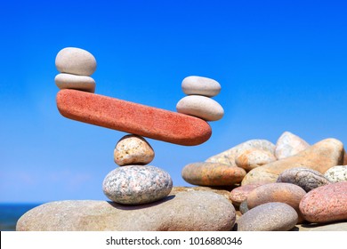 Symbolic Scales From Stones. The Disturbed Equilibrium. Imbalance Concept