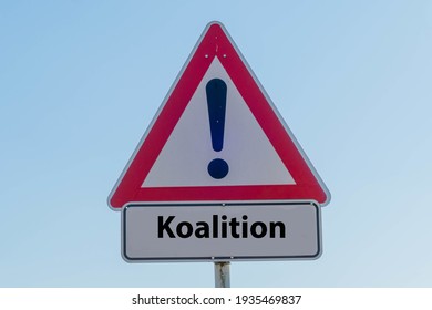 Symbolic Sign Coalition german "Koalition" - Shutterstock ID 1935469837