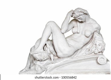 Symbols In Arts - Night. Copy Of Sculpture Michelangelo. Medici Chapels.