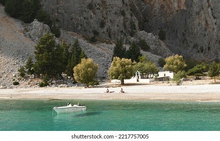 Symi, Greece - 10-21-2022, Saint George Bay