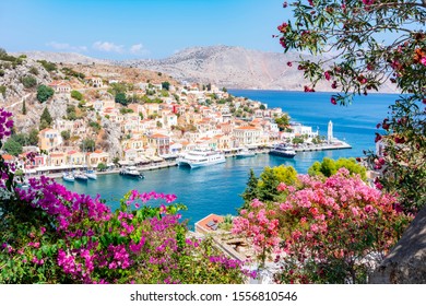 Symi Town Cityscape, Dodecanese Islands, Greece