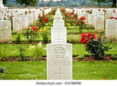 Symmetrical Cemetery In The Somme