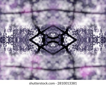 A symmetrical composition that transforms the branches into a nearly mystical pattern. Shades of violet and lavender give the scene a dreamlike aura, as if the forest were reflected in a magical mirror. Dark lines structure the image, balancing geometry with natural poetry.