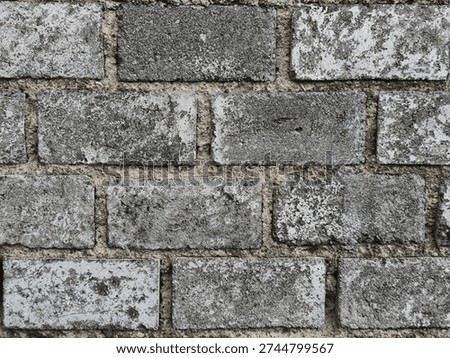 Symmetrical Stack of Concrete Blocks in Zigzag Pattern 3x4 Layout