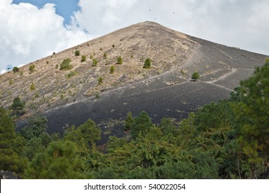 Symmetrical Top Of Pari­cutin Volcano  In Mexico