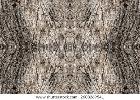 Symmetrical tree bark texture - tileable grey box pattern
