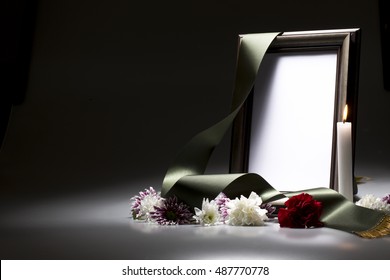 For Sympathy Card Blank Mourning Frame